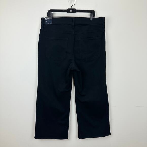 J.Crew Cropped Wide Leg Black Jean All Day Stretch High Rise Womens US 33 NWT - Picture 12 of 16